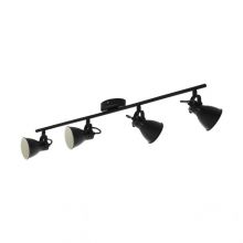 Seras 2 lampa sufitowa czarna 4x3,3 GU10 3000k